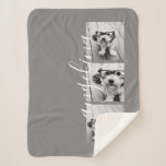 3 Photo Collage CAN EDIT background COLOR Sherpa Blanket 3 Photo Collage CAN EDIT background COLOR Sherpa Blanket