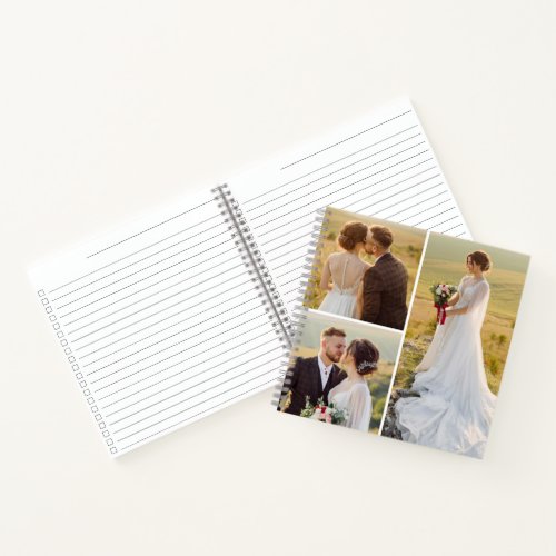 3 Photo Collage Checklist Wedding Planner Notebook