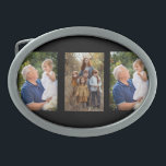 3 Photo Collage custom Belt Buckle<br><div class="desc">3 Photo Collage custom Belt buckle</div>