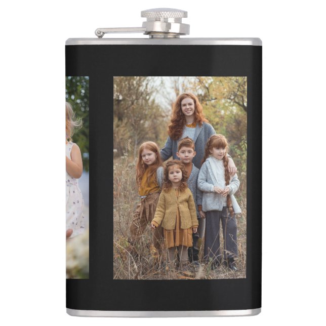 3 Photo Collage custom  Flask (Front)
