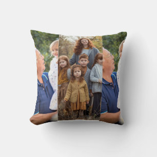 3 Photo Collage custom   Throw Pillow
