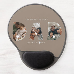 3 photo collage dad gel mouse pad