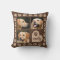 3 Photo Collage Dog Name Brown Heart