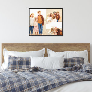 3 Photo Collage Family Photo Shoot Canvas Print
