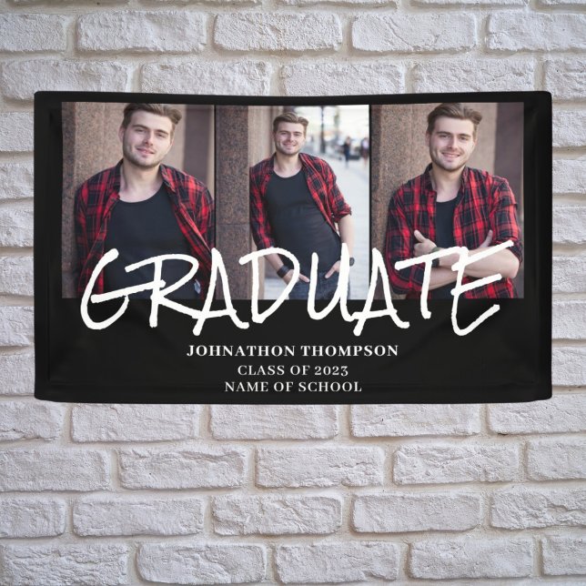 3 Photo Collage Graduation Banner (Creator Uploaded)