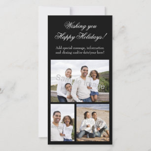 3-Photo Collage Holiday Card