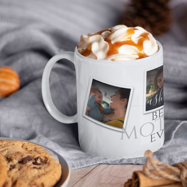 3 Photo Collage Mom Family Memorable Mother's Day Coffee Mug (Creator Uploaded)