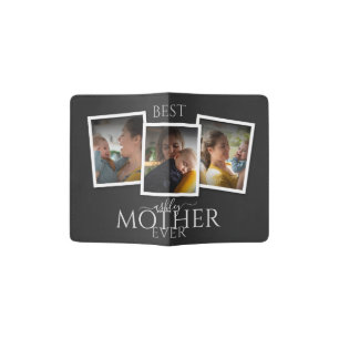 3 Photo Collage Mom Family Memorable Mother's Day Passport Holder