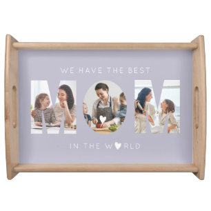 3 photo collage mom serving tray