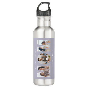 3 photo collage mom stainless steel water bottle