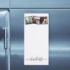 3 Photo Collage Template Personalized Magnetic Notepad at Zazzle