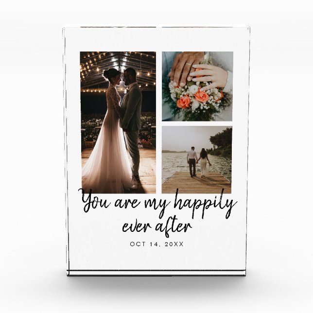 3 Photo Collage Wedding Anniversary Quote (Front)