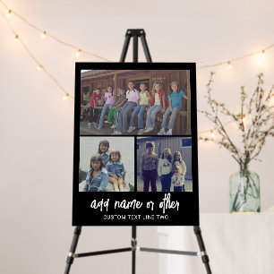 3 Photo Collage with Script Text - Sign Foam Board