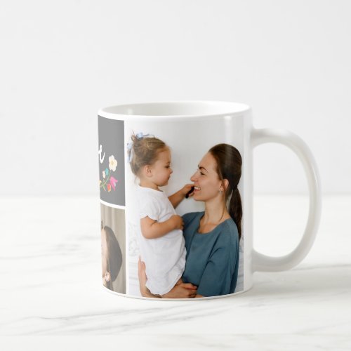 3 Photo  Country Flowers Coffee Mug