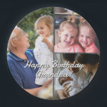 3-Photo Custom Party Plates Personalized Text<br><div class="desc">Personalize these 3-photo party plates with your photos and the text of your choice. Celebrate moms,  dads,  kids,  grandparents,  graduates and more. All text is customizable!</div>