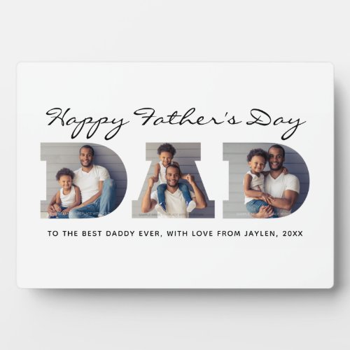 3_Photo Dad Cutout Personalized Fathers Day Plaque