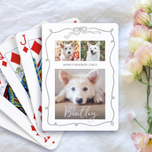 3 Photo Dog Gray Doodles White Mom Favorite Child