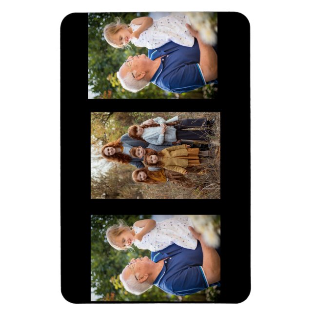 3 Photo Family Collage custom   Magnet (Vertical)