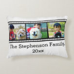 3-Photo film strip personalized photo Decorative Pillow