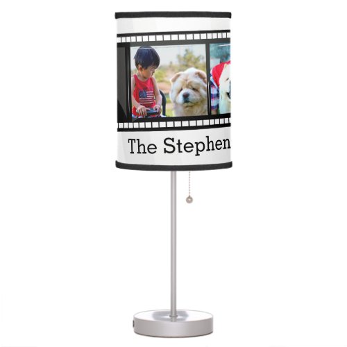 3_Photo film strip personalized photo Table Lamp