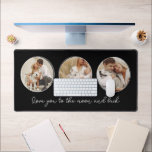 3 Photo Gallery Personalized Desk Mat<br><div class="desc">Elevate your workspace with our 3 Photo Gallery Personalized Desk Mat! Customize your desk area with cherished memories and a personal touch. Perfect for work or study spaces,  it adds a dash of personality to your productivity. Design your own today and make your desk your own canvas!</div>