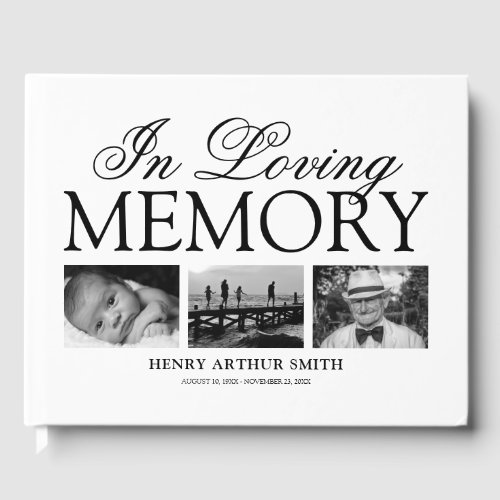 3 Photo Memorial Funeral