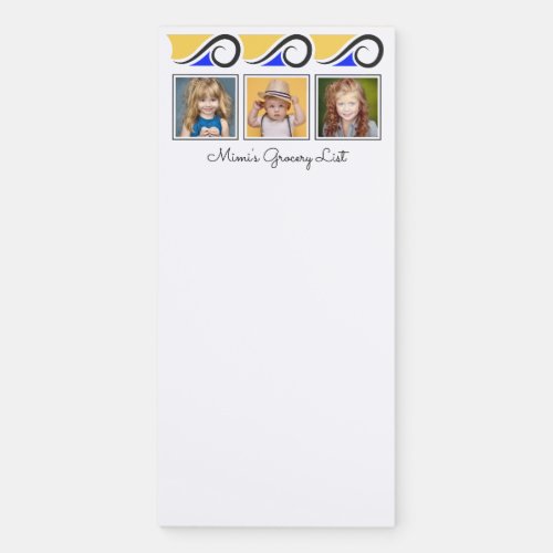 3_Photo Template Mimis Grocery Shopping List Magnetic Notepad