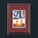 3 Photo Template Personalized Award Plaque<br><div class="desc">3 Photo Template Personalized keepsake plaque from Ricaso</div>