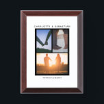 3 Photo Template Personalized Award Plaque<br><div class="desc">3 Photo Template Personalized keepsake plaque from Ricaso</div>