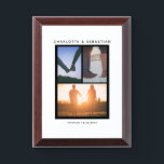 3 Photo Template Personalized Award Plaque<br><div class="desc">3 Photo Template Personalized keepsake plaque from Ricaso</div>