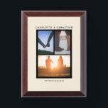 3 Photo Template Personalized Award Plaque<br><div class="desc">3 Photo Template Personalized keepsake plaque from Ricaso</div>
