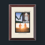 3 Photo Template Personalized Award Plaque<br><div class="desc">3 Photo Template Personalized keepsake plaque from Ricaso</div>