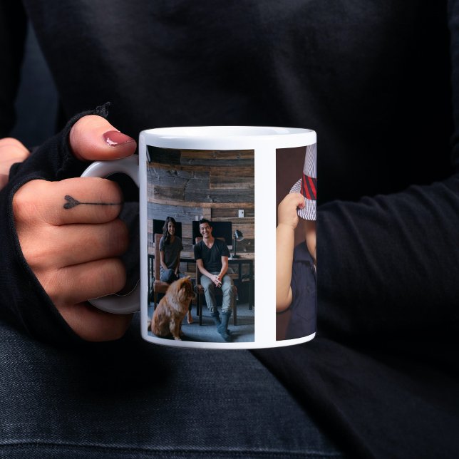 3 Photo Template Personalized Coffee Mug (Creator Uploaded)