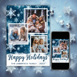 3 Photo Winter Wonderland Snowflakes Christmas Holiday Card<br><div class="desc">Capture the enchantment of the season with our Winter Wonderland Snowflakes Holiday Card. This unique card features three cherished photos surrounded by delicate snowflakes, creating a memorable keepsake for your loved ones. Share the magic of the holidays with this personalized greeting, conveying warm wishes and spreading joy throughout the winter...</div>