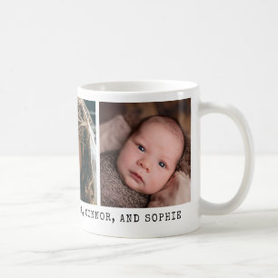 3 Photo with Personal Message Coffee Mug