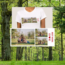 3 Photos Best Mama Ever Photo Collage Mother's Day T-Shirt