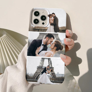 3 Photos Custom Collage iPhone 15 Plus Case
