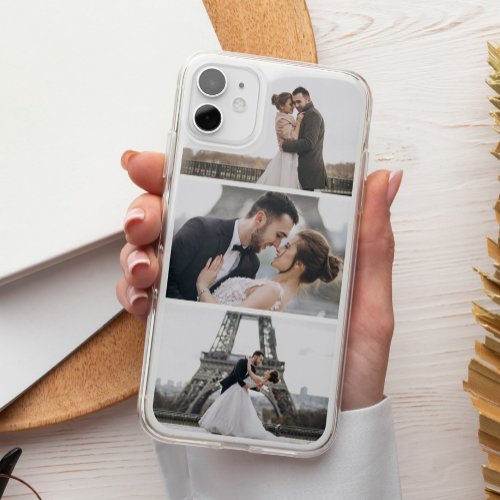 3 Photos Custom Collage iPhone 15 Plus Case