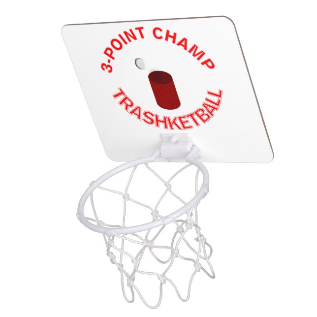 3-Point Champ Trashketball Mini Basketball Hoop (Above)