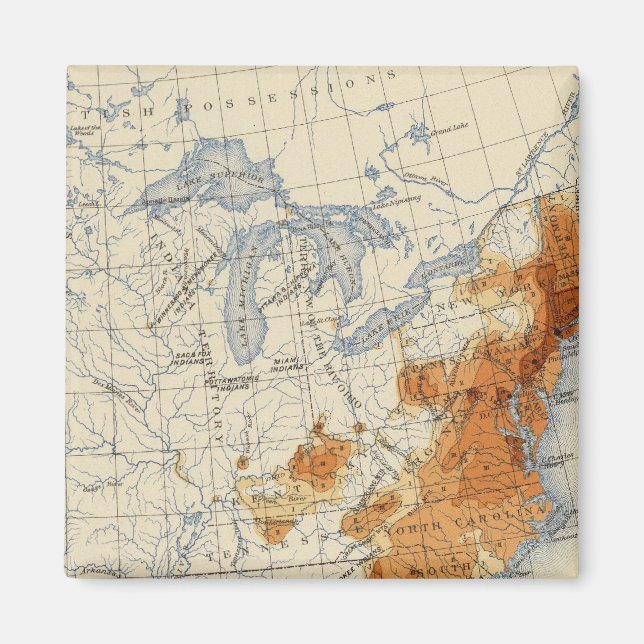 3 Population 1800 Magnet (Front)