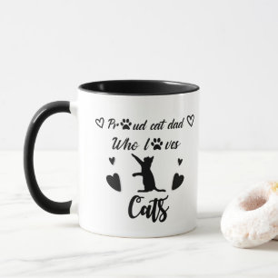 3.Proud cat dad,cat dad,best cat dad ever shirt Mug