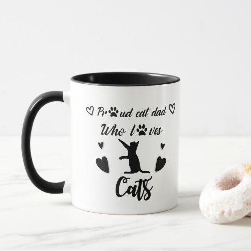 3Proud cat dadcat dadbest cat dad ever shirt Mug