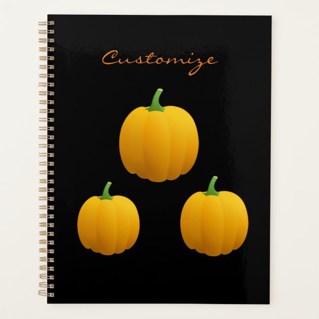 3 Pumpkins Halloween Thunder_Cove  Planner (Front)
