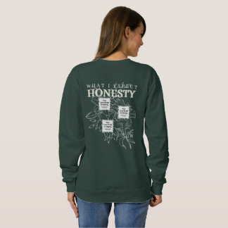 3 QRs - "HONESTY - FLOWERS" - What I Expect Sweatshirt