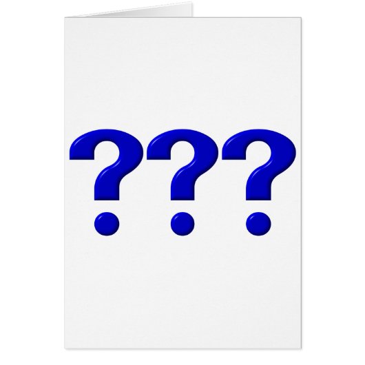 3 Question Marks Cards (Front)
