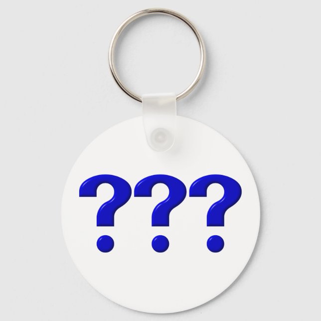 3 Question Marks Keychain (Front)