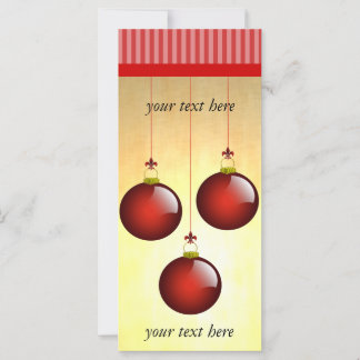 3 Red Ornaments