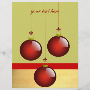 3 Red Ornaments Flyer