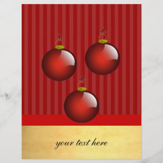 3 Red Ornaments Flyer
