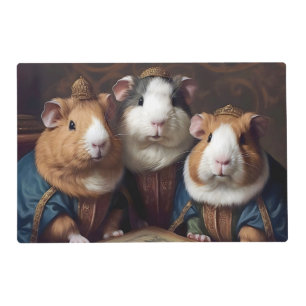 3 Renaissance Guinea Pigs Placemat
